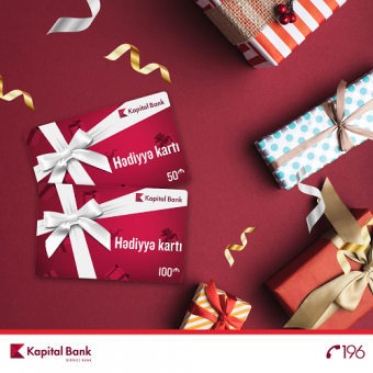 <font color=red>® </font> Kapital Bank hədiyyə kartlarını təqdim edir