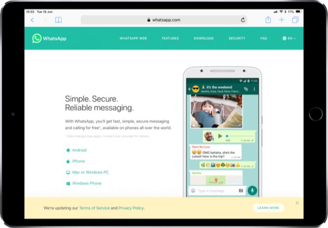 Whatsapp iPad üçün versiyasını təqdim edəcək 