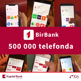 <font color=red>® </font>BirBank istifadəçilərinin sayı yarım milyonu keçdi