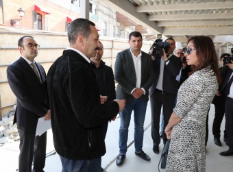 Mehriban Əliyeva “İçərişəhər” Dövlət Tarix-Memarlıq Qoruğunda görülən işlərlə tanış olub - <span style="color:red;">FOTO  - VİDEO