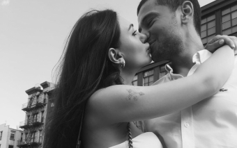 Günel əri ilə öpüşdüyü fotosunu yaydI - <span style="color:red;">FOTO 