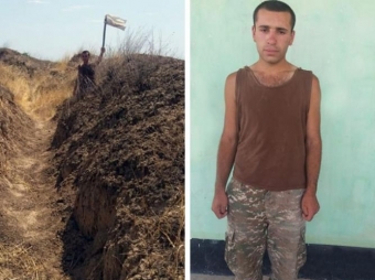 Ombudsmanın nümayəndələri fərarilik etmiş erməni hərbçiyə baş çəkiblər