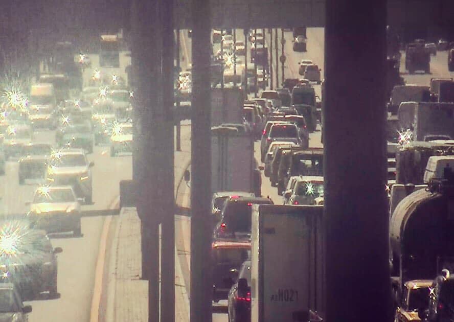 Bakıdakı qəza tıxaca səbəb oldu 