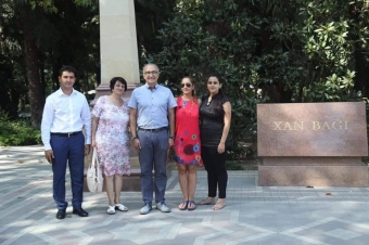 İrəvan xanları nəslinin nümayəndəsi Gəncənin tarixi abidələrini ziyarət edib