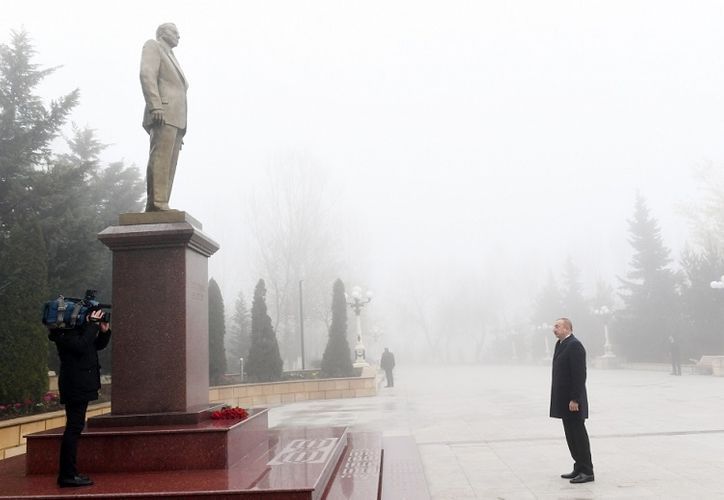 Prezident İlham Əliyev Şamaxıya gedib