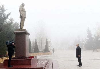 Prezident İlham Əliyev Şamaxıya gedib