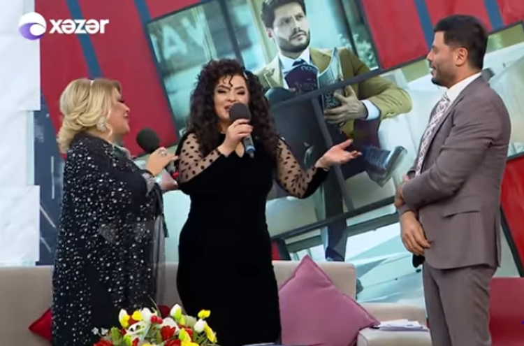 Efirdə gərgin anlar: əri zəng edib dalaşdı - VİDEO