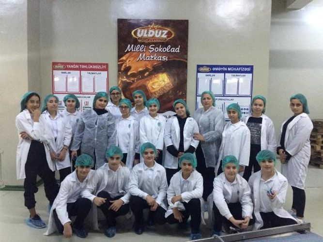 Şagirdlər Ulduz Şokolad fabrikində ekskursiyada olublar - FOTO