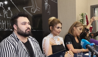 Şəbnəmə tədbirdə <span style="color:red;">XÜSUSİ JEST  - <span style="color:red;">VİDEO  - <span style="color:red;">FOTOLAR 