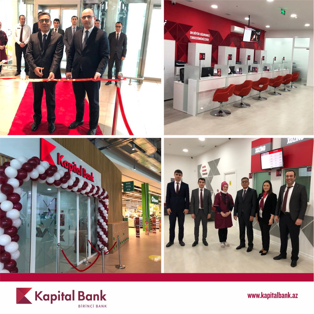 <font color=red>® </font> Kapital Bank yeni Bravo-3 filialını istifadəyə verdi