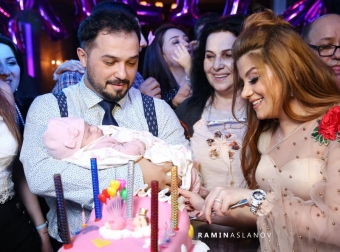 Azərbaycanlı aparıcı 40 günlük övladına qonaqlıq etdi - FOTOLENT