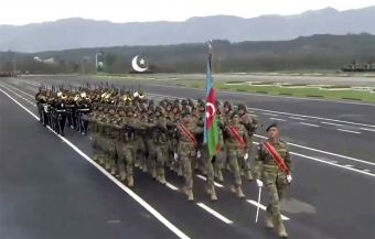 Hərbçilərimiz Pakistanda paradda iştirak edib