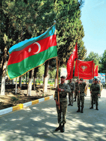 Faşizm üzərində Qələbənin 74-cü ildönümü münasibətilə hərbi hissədə tədbir keçirilib