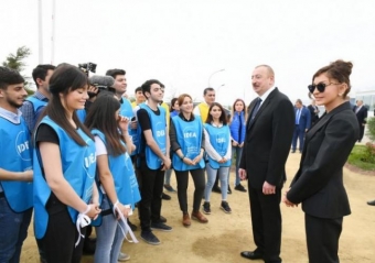 Prezident və ailə üzvləri ağacəkmə aksiyasında - YENİLƏNİB - FOTO