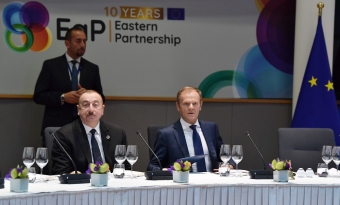 [b]Şərq Tərəfdaşlığı ölkələrinin dövlət və hökumət başçılarının şərəfinə şam yeməyi verilib[/b]