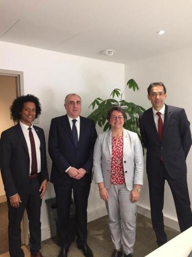 Elmar Məmmədyarov Fransa Milli Assambleyasının vitse-prezidenti ilə görüşüb