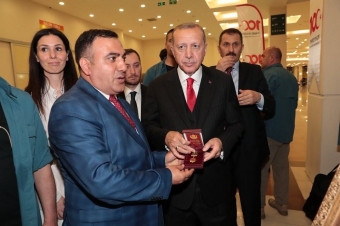 <b>Azərbaycan qaziləri Ərdoğanla görüşdülər - <span style="color:red;">FOTOLENT </b>