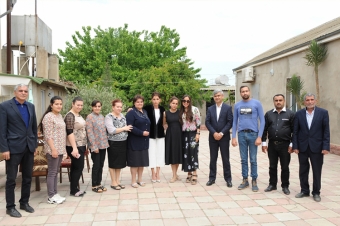 Mehriban Əliyeva Bakının Kürdəxanı qəsəbəsində olub