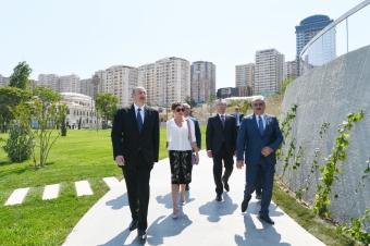 Prezident və xanımı Bakıda yeni bağ və parkın açılışında iştirak edib - <span style="color:red;">YENİLƏNİB 