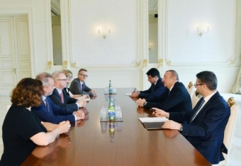 [b]Azərbaycan Prezidenti Almaniya Bundestaqının nümayəndə heyətini qəbul edib[/b]
