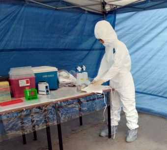 Səyyar sanitar-epidemioloji dəstənin taktiki-xüsusi təlimi keçirildi