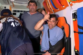 <b>Kiyevdə insult keçirən Milli qəhrəmanımız artıq Bakıya qayıdıb</b> - <span style="color:red;">FOTO  - VİDEO - <span style="color:red;">YENİLƏNİB 