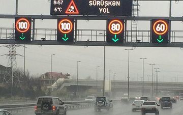 Havaya görə sürət həddi endirildi