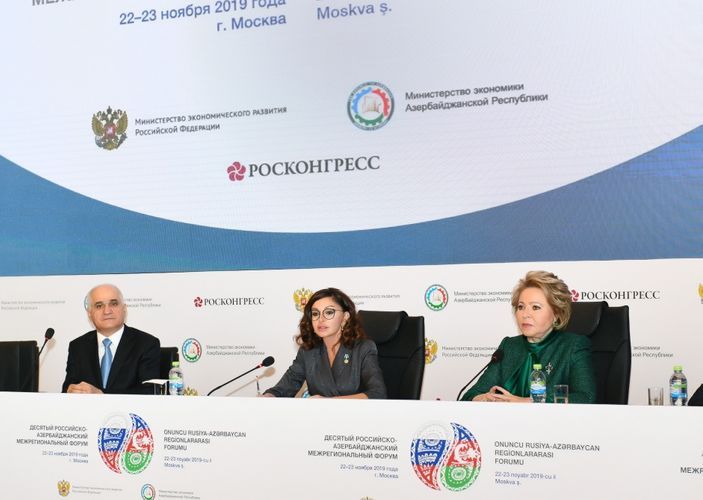 Azərbaycanın Birinci vitse-prezidenti Moskvada Forumda iştirak edib - YENİLƏNİB
