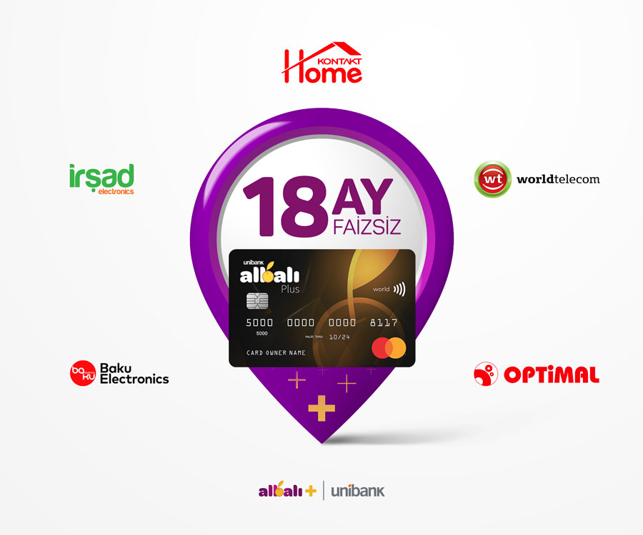 <font color=red>® </font>Arzuladığınız məişət texnikasını Albalı Plus kartı ilə faizsiz alın!