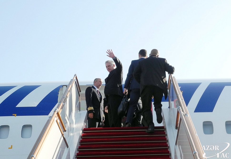 Kuba Prezidentinin ölkəmizə səfəri başa çatdı