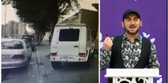 Prodüser Tolik yol hərəkət qaydalarını belə pozdu - <span style="color:red;">VİDEO 