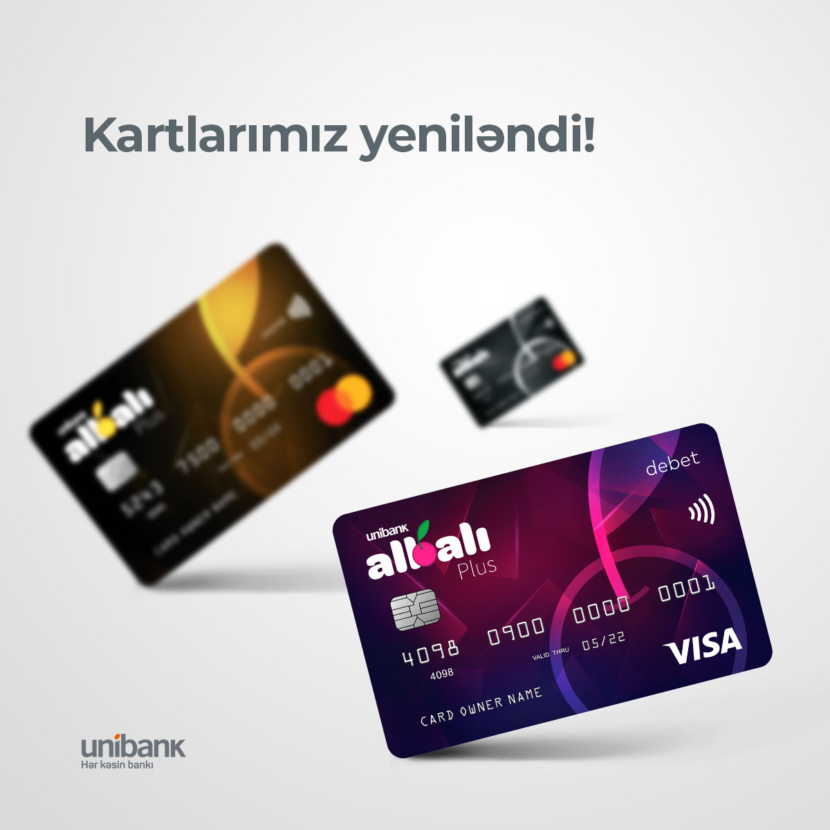 <font color=red>® </font> “Unibank”ın Albalı Plus kartları yeniləndi