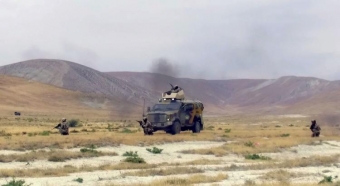 MN: Azərbaycan, Türkiyə və Gürcüstan hərbçiləri tapşırıqları səhra şəraitində icra ediblər - VİDEO