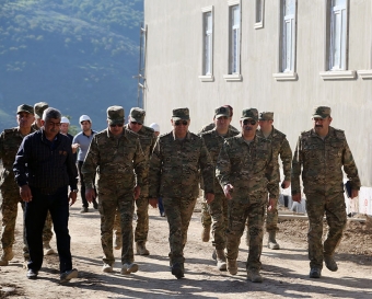 Zakir Həsənov cəbhəboyu zonada olub