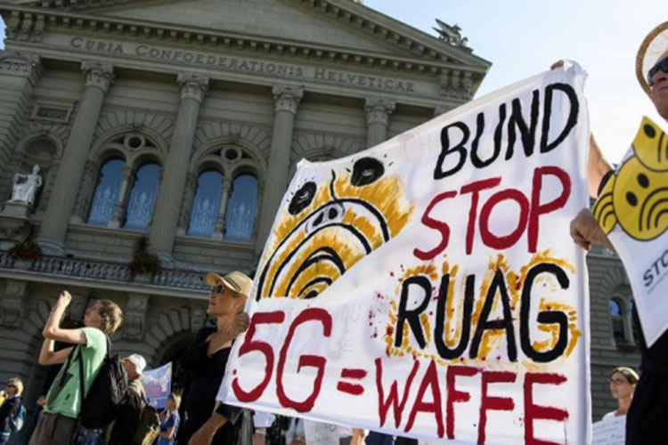 İsveçrədə 5G əleyhinə aksiya