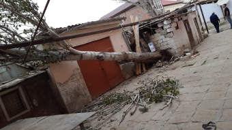 Azərbaycanda güclü külək qəzalara səbəb oldu – FOTO
