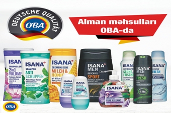 <font color=red>® </font> OBA marketlərdə alman məhsullarının satışına başlanıb