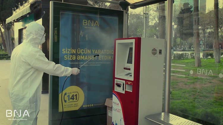 Bakıda dayanacaqlar dezinfeksiya edildi