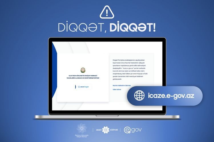Dövlət Agentliyindən icaze.e-gov.az portalı ilə bağlı XƏBƏRDARLIQ