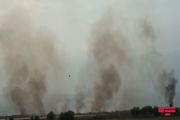 Ermənilər işğal altındakı Azərbaycan torpaqlarına od vurdu