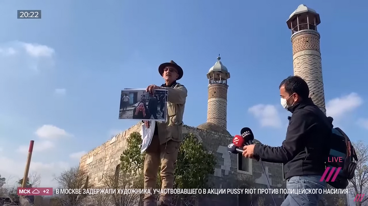 Rusiyanın "Dojd" telekanalında işğaldan azad olunmuş Ağdam və Füzuli rayonları barədə süjet yayımlanıb - FOTO