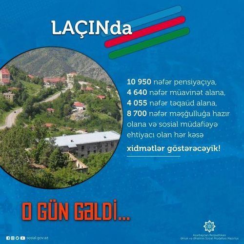 Laçın rayonunun sosial ödənişlərlə bağlı STATİSTİKASI
