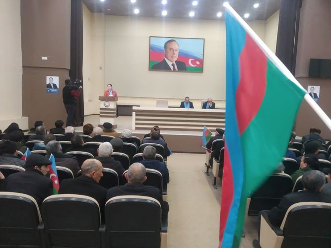 <font color=red>®</font> Sevinc Hüseynovanın Gədəbəydə seçicilərlə görüşü keçirilib