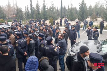 Zərdabda torpaqların zəbt olunmasına etiraz edildi 