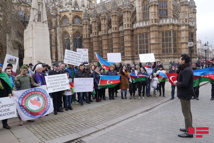 Londonda Xocalı soyqırımı ilə bağlı yürüş-mitinq keçirildi