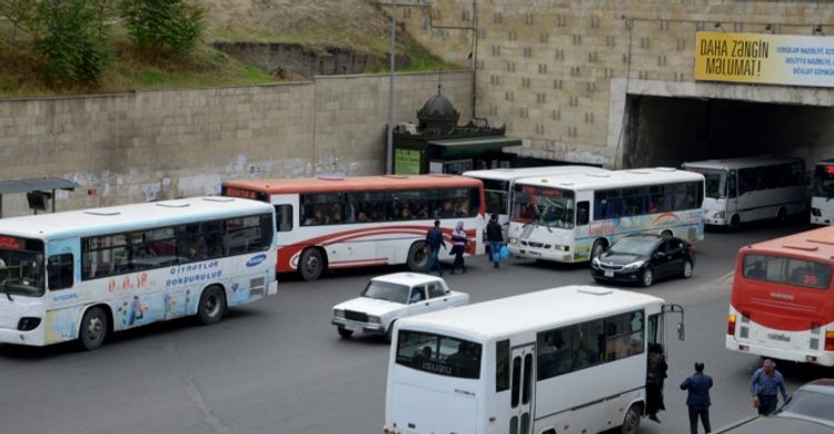 Bakıda avtobusların dezinfeksiyası başladı 
