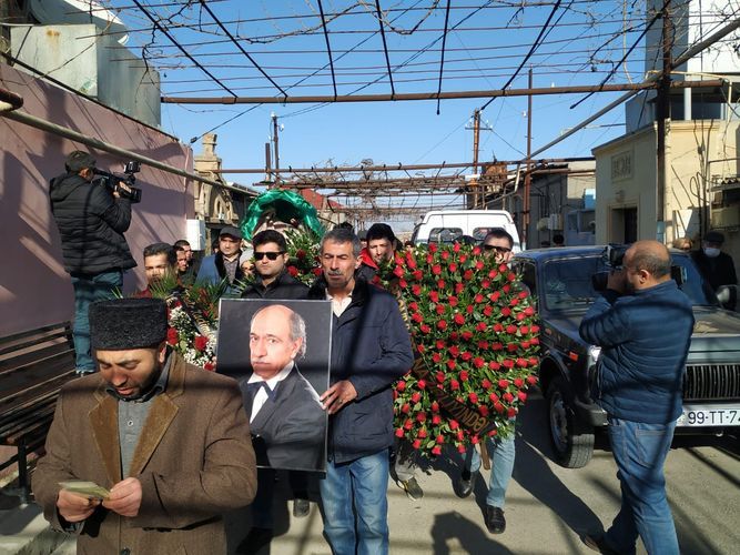 Xalq artisti Ağaxan Salmanlı dəfn edildi - FOTO