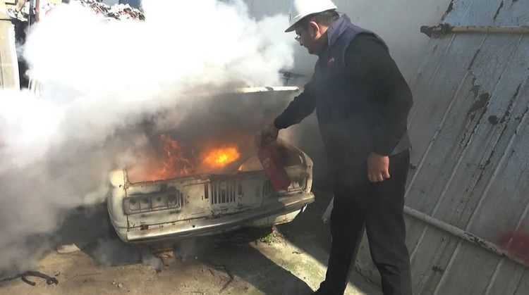 Yol polisi yanğın təhlükəsizliyi ilə bağlı sosial çarx hazırlayır