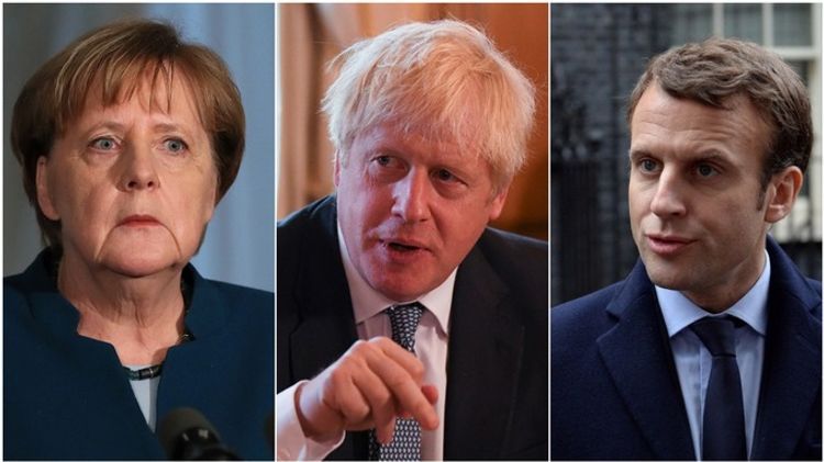 Makron, Merkel və Consonun birgə BƏYANATI