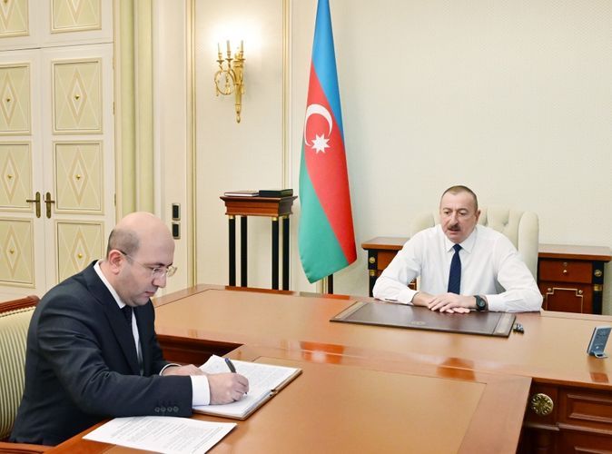 İlham Əliyev yeni komitə sədrini qəbul edib